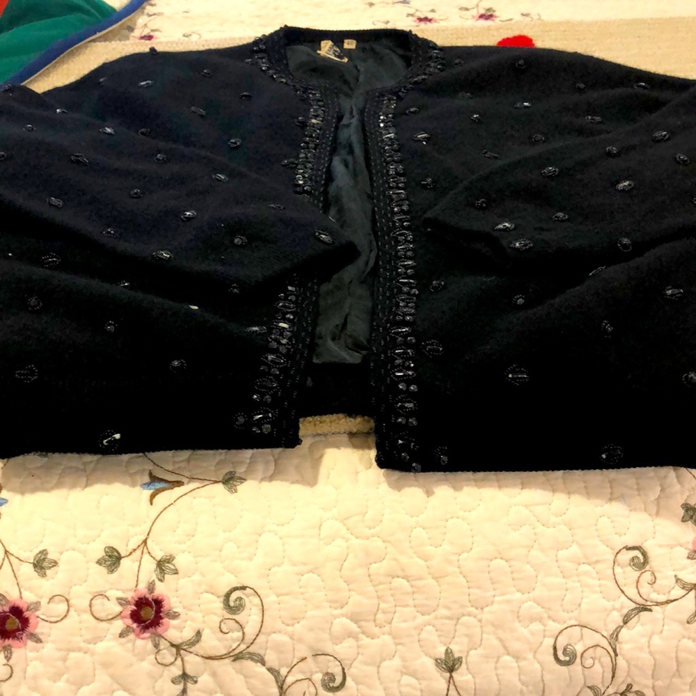 Vintage Black Cardigan